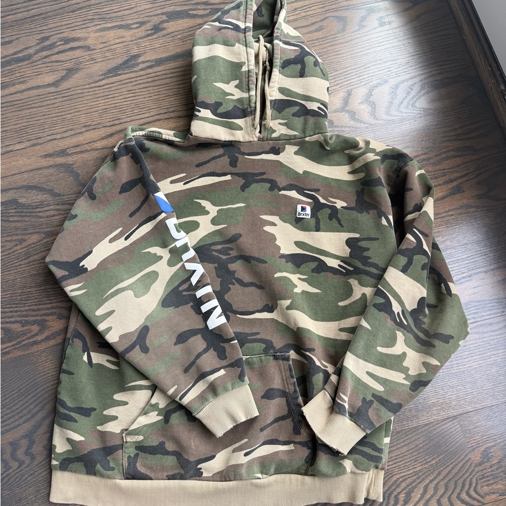 Vintage Brixton Fleece Lined Hoodie for Men